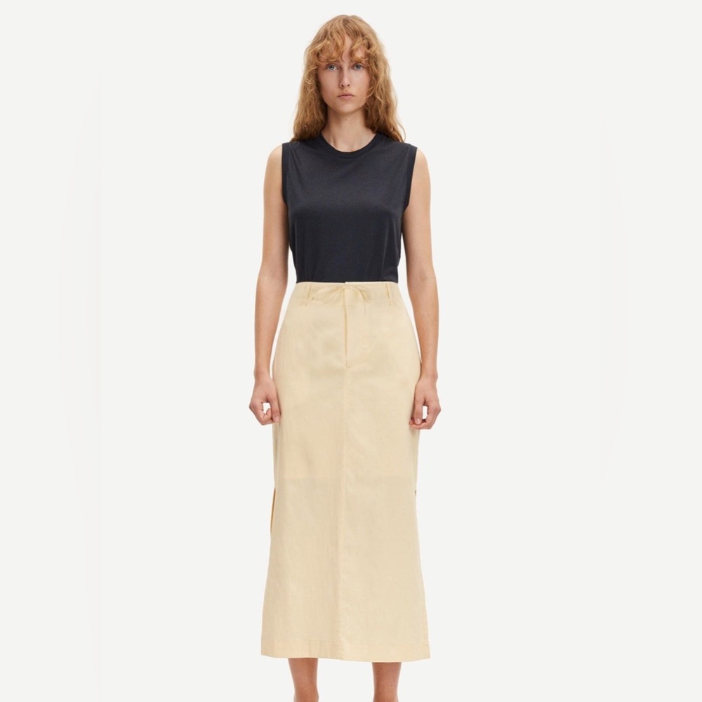 SAMSOE SAMSOE Holly Maxi Skirt - linen blend NWOT
